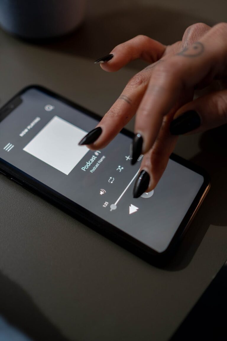a person playing music in podcast